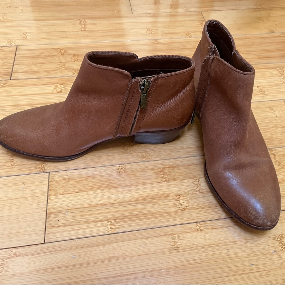 Sam Edelman Brown Leather Ankle Boots